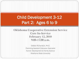 Ages 6-9 - Family and Consumer Science