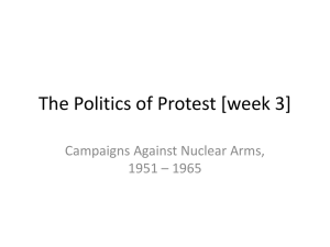 The Politics of Protest [week 3]