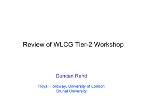 Review of CERN Tier-2 Meeting
