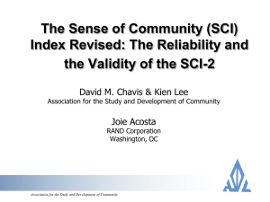 Presentation on SCI-2 initial results/reliability