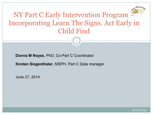 Incorporating Learn The Signs. Act Early. in Child Find