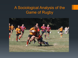 A Sociological Analysis of A Rugby Match