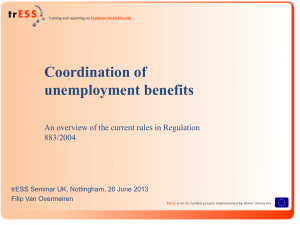 Coordination of unemployment benefits in the European Union
