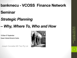 PRES_MC Two VCOSS Finance Network Governance