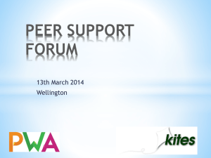 peer support forum - PWA: The Peer Workforce Association