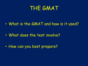 An Introduction to the GMAT