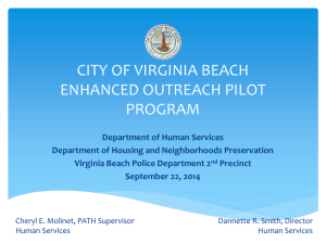 city of virginia beach enhanced outreach pilot program