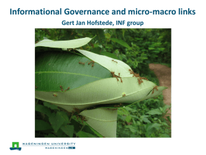Transparency and bringing micro-macro links to