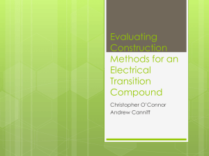 Evaluating Construction Methods for an Electrical Transition