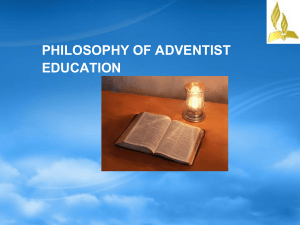 philosophy of adventist education