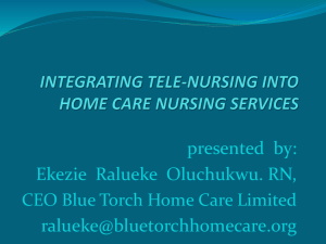 Integrating Telenursing into Home Care