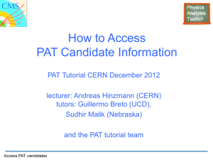 How to Access PAT candidates
