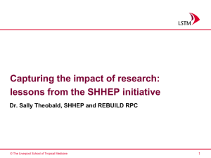 Capturing the impact of research (Sally Theobald)