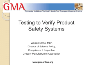 Testing to Verify Product Safety Systems