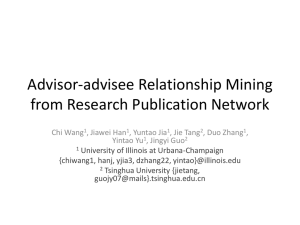 Advisor-advisee Relationship Mining from Research Publication