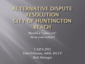 Alternative dispute resolution - California Association of Joint