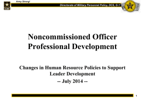 NCOPD - Changes in Human Resource Policies to Support Leader