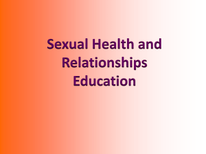 Sexual Health and Relationships Education
