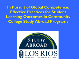 In Pursuit of Global Competence: Features Which Indicate Effective
