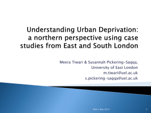 Understanding deprivation - Development Studies Association