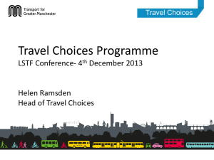 Travel choices programme
