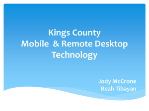 Kings County Remote Desktop Technology
