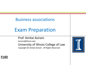 Business associations: Exam preparation