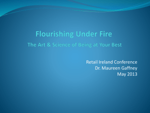 Maureen Gaffney presentation to RI conference, Flourishing