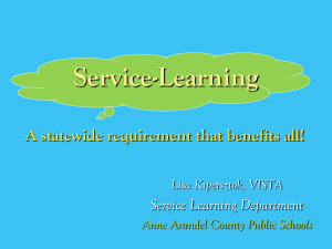AACPS Service Learning Powerpoint