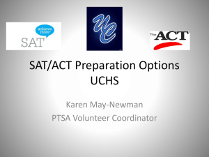 SAT/ACT Prep Course UCHS