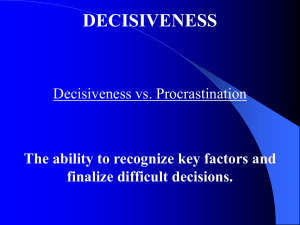 Decisiveness
