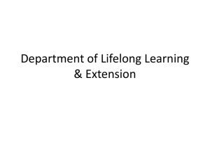 Department of Lifelong Learning & Extension