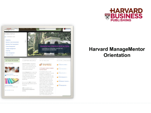 Harvard ManageMentor