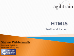 HTML5 - Shawn Wildermuth