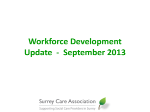 Sarah Pearce - Workforce Development Update