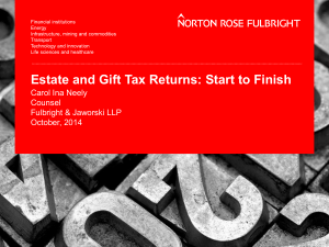 Estate and Gift Tax Returns