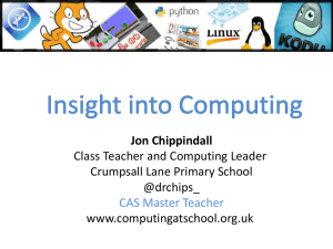 Introducing Computing - The St Helens Teaching Schools