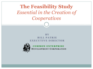 Essential in the Creation of Cooperatives