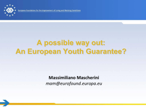 Massimilliano Mascherini - A European Youth Guarantee