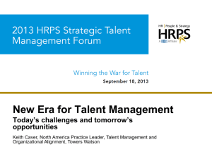 New Era for Talent Management