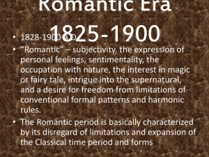 Romantic Era 1825-1900