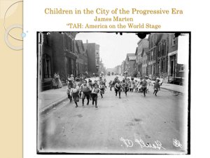 Children During the Progressive Era