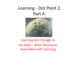 Learning - Dot Point 2.