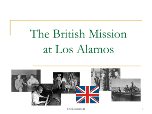 The British Mission to Los Alamos