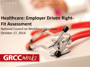 Healthcare-Employer Driven Right-Fit Assessment