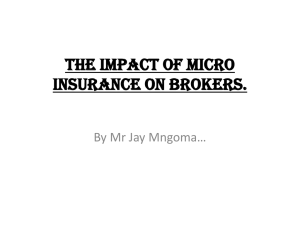 the impact of micro insurance on brokers. pros