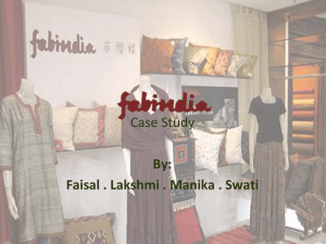 Fab India - finishingschool