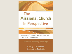The Missional Church in Perspective: Mapping and