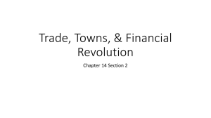 14.2 Trade, Towns, & Financial Revolution