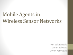 Mobile Agents in Wireless Sensor Networks (Vukasinovic